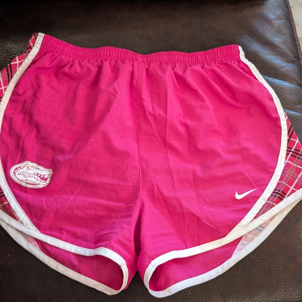 Pink Nike M Florida Gators running shorts